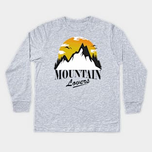 Mountain Lovers Kids Long Sleeve T-Shirt